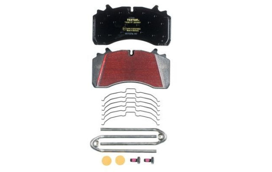 Brake pad set, disc brake 2933601 Textar