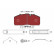 Brake pad set, disc brake 2934001 Textar