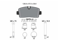 Brake pad set, disc brake 2947801 Textar