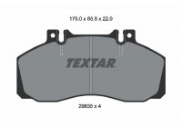 Brake Pad Set, disc brake 2983506 Textar