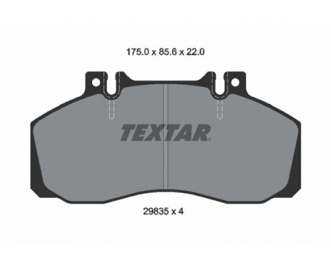 Brake Pad Set, disc brake 2983506 Textar