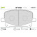 Brake pad set, disc brake 301025 Valeo