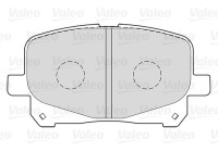 Brake pad set, disc brake 301025 Valeo