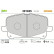 Brake pad set, disc brake 301025 Valeo
