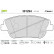 Brake pad set, disc brake 301294 Valeo