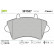Brake pad set, disc brake 301537 Valeo