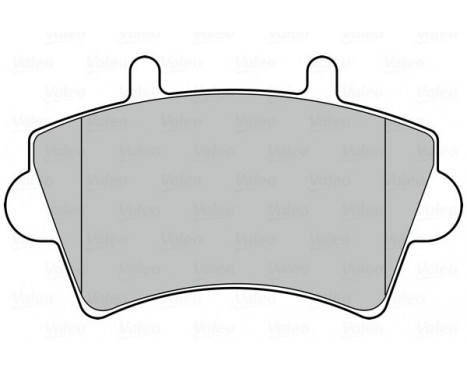 Brake pad set, disc brake 301537 Valeo, Image 2