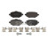 Brake pad set, disc brake 33109324 Swag