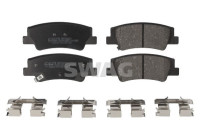 Brake pad set, disc brake 33110384 Swag