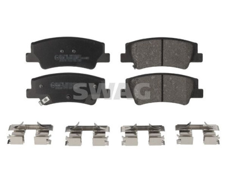 Brake pad set, disc brake 33110384 Swag