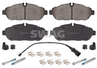 Brake pad set, disc brake 33110386 Swag