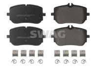 Brake pad set, disc brake 33110388 Swag