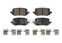 Brake pad set, disc brake 33110389 Swag