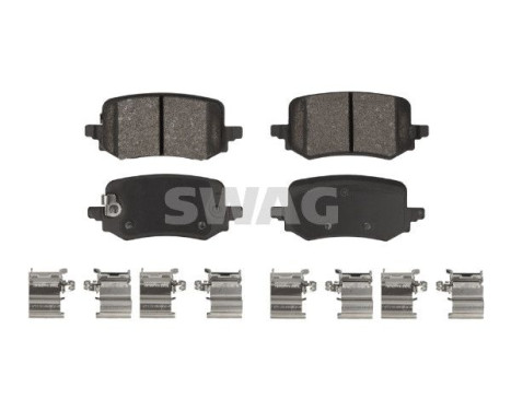 Brake pad set, disc brake 33110389 Swag