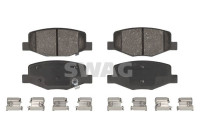 Brake pad set, disc brake 33110835 Swag