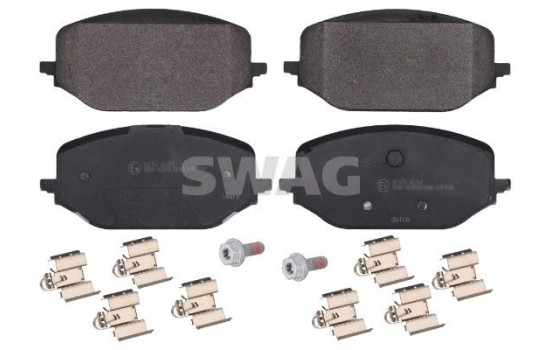 Brake pad set, disc brake 33110921 Swag