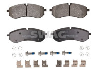 Brake pad set, disc brake 33111253 Swag