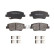 Brake pad set, disc brake 33113495 Swag