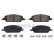 Brake pad set, disc brake 33113709 Swag