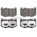 Brake pad set, disc brake 33113710 Swag