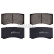 Brake pad set, disc brake 33113712 Swag