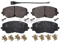 Brake pad set, disc brake 33114169 Swag