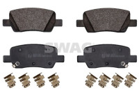 Brake pad set, disc brake 33114362 Swag