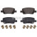 Brake pad set, disc brake 33114362 Swag