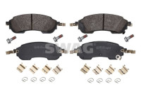 Brake pad set, disc brake 33114363 Swag