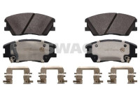 Brake pad set, disc brake 33114407 Swag