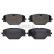 Brake pad set, disc brake 33114610 Swag