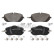 Brake pad set, disc brake 33114808 Swag
