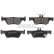 Brake pad set, disc brake 33114809 Swag
