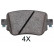 Brake Pad Set, disc brake 35001 ABS