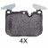 Brake Pad Set, disc brake 35005 ABS