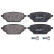 Brake pad set, disc brake 35012 ABS