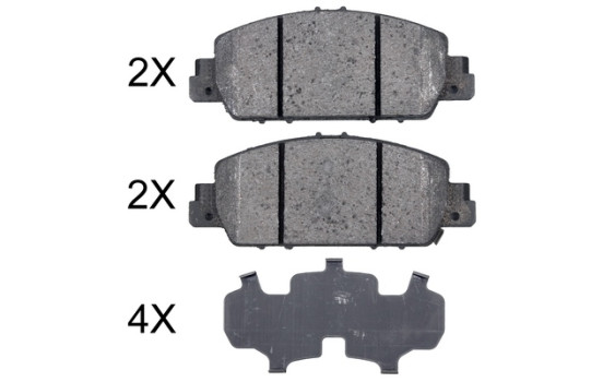 Brake Pad Set, disc brake 35014 ABS