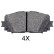 Brake Pad Set, disc brake 35015 ABS