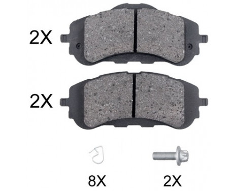 Brake Pad Set, disc brake 35018 ABS