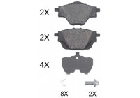 Brake Pad Set, disc brake 35019 ABS