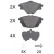 Brake Pad Set, disc brake 35019 ABS