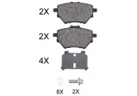 Brake Pad Set, disc brake 35020 ABS