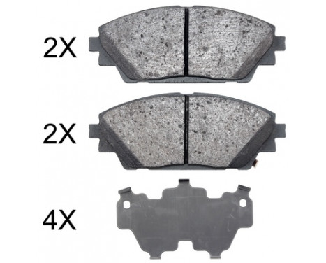 Brake Pad Set, disc brake 35022 ABS