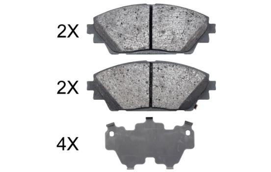 Brake Pad Set, disc brake 35022 ABS