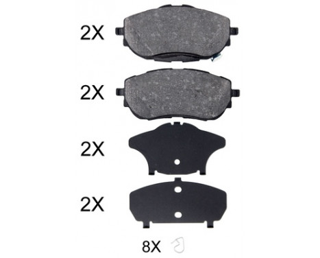 Brake Pad Set, disc brake 35025 ABS