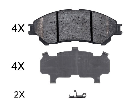 Brake Pad Set, disc brake 35031 ABS