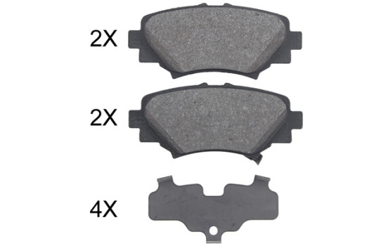 Brake Pad Set, disc brake 35032 ABS