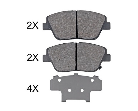 Brake Pad Set, disc brake 35033 ABS