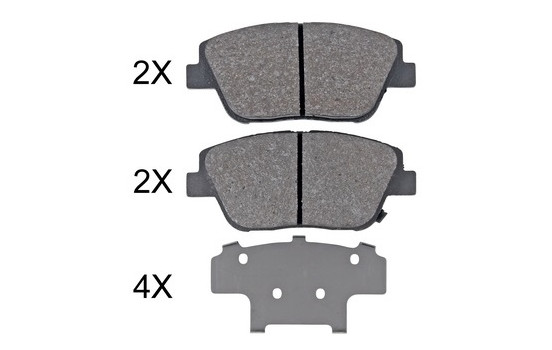 Brake Pad Set, disc brake 35033 ABS