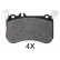 Brake Pad Set, disc brake 35034 ABS